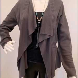 Eileen Fisher Bark Colored Cardigan